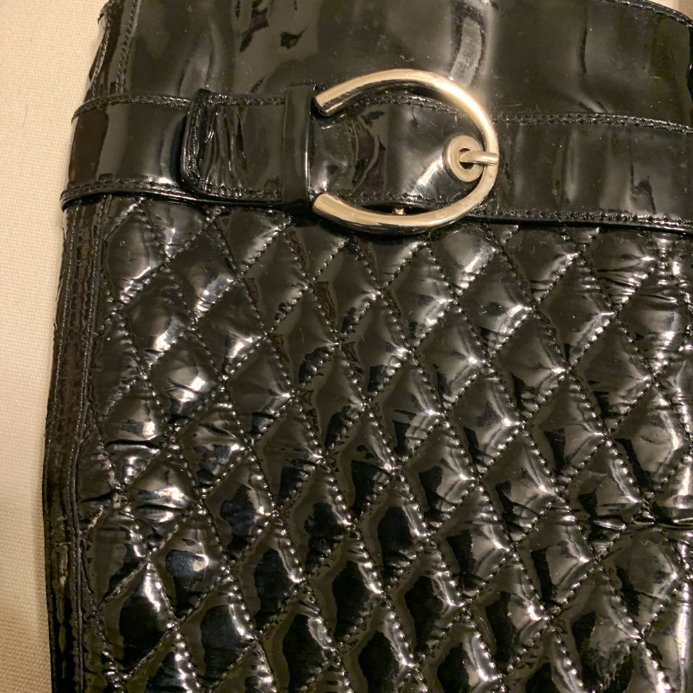 Stuart Weizman Guilted Patent Leather Boots. - image 6